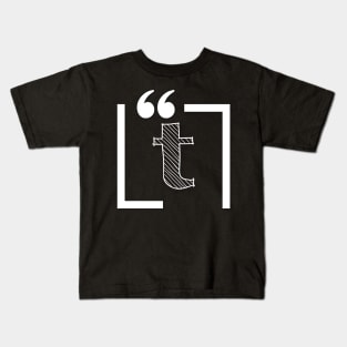 Letter T: Monogram Initial letter t Kids T-Shirt